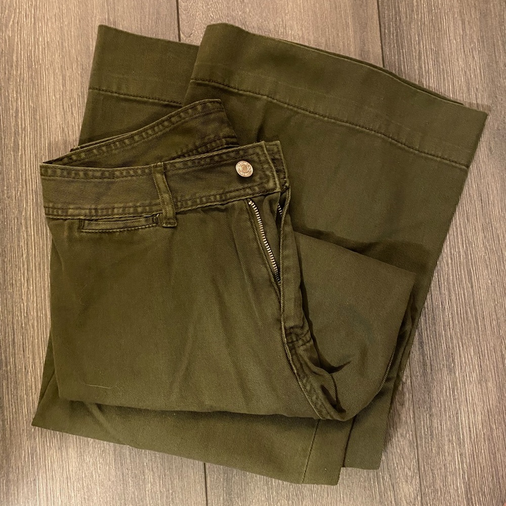 Shein Wide Leg Green Pants